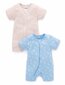 Purebaby 2Pk S/S Growsuit - Flower Patch