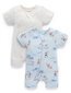 Purebaby 2Pk S/S Growsuit - Discovery