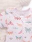 Purebaby 2Pk S/S Growsuit - Small Butterfly