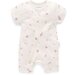 Purebaby S/S Short Leg Zip Growsuit - Vanilla Blossom