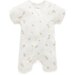 Purebaby S/S Short Leg Zip Growsuit - Vanilla Wattle Bee