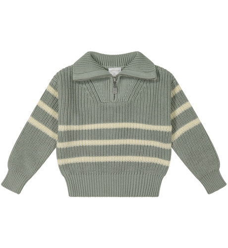 Jamie Kay Jack Zip Jumper - Lenny Stripe Pond