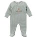 Bebe Atlas Velour Zip Onesie - Sage