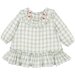 Bebe Faye Check Baby Dress - Sage Green