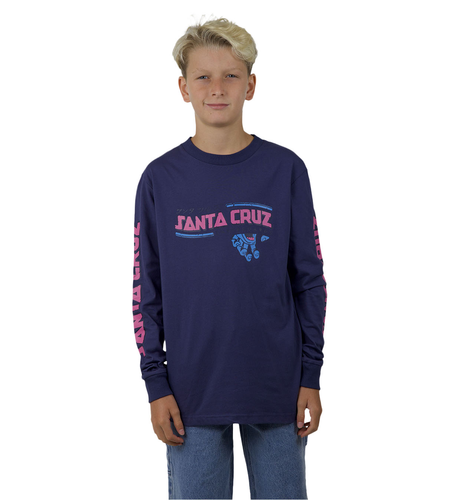 Santa Cruz Inherit Pop L/S Tee - Dark Blue