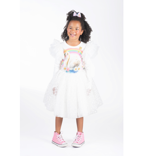 Rock Your Kid Swan Lake L/S Circus Dress