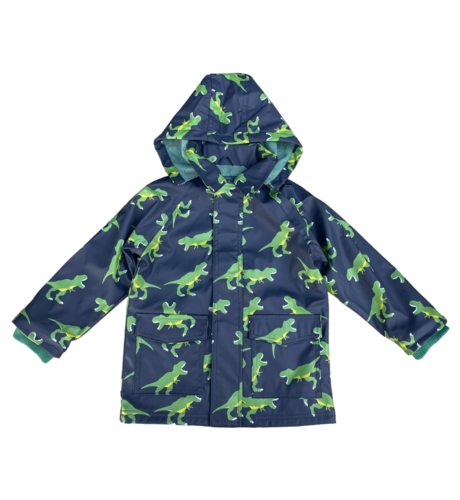 Korango T-Rex Terry Towelling Lined Raincoat - Peacoat