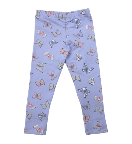 Korango Butterfly Print Legging - Blue Herron