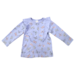 Korango Butterfly L/S Tee W Frill - Blue Herron