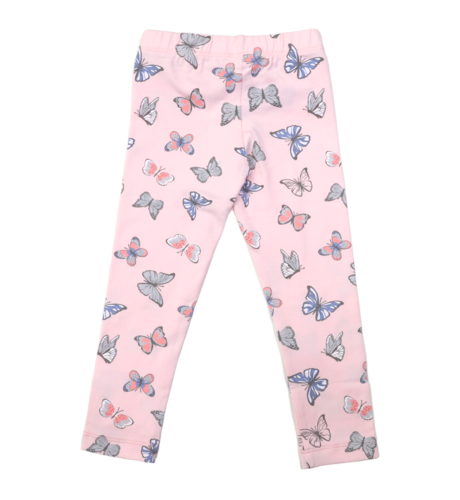 Korango Butterfly Print Legging - Fairytale Pink