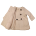 Korango Dbl Breasted Satin Lined Overcoat - Beige