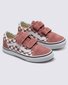 Vans Kids Old Skool Velcro Color Theory - Checkerboard Withered Rose