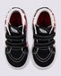 Vans Toddler Sk8-Mid Velcro Logo - Black/Racing Red