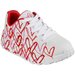 Skechers Kids Uno Lite - Spread The Joy - Wht/Red/Pink