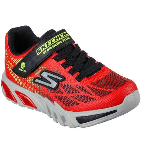 Skechers Kids Flex-Glow Elite Vorlo - Red/Black