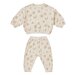 Quincy Mae Waffle Slouch Set - Honey Flower