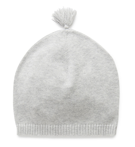 Purebaby Essentials Newborn Beanie - Pale Grey Melange