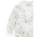 Purebaby L/S Zip Growsuit - Vanilla Blossom