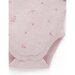 Purebaby Easy Neck L/S Bodysuit 2 Pk - Pale Pink Blossom Pack