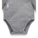 Purebaby Essentials Pointelle L/S Wrap Bodysuit - Smoke Melange