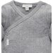 Purebaby Essentials Pointelle L/S Wrap Bodysuit - Smoke Melange