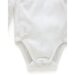 Purebaby Essentials Pointelle L/S Wrap Bodysuit - White