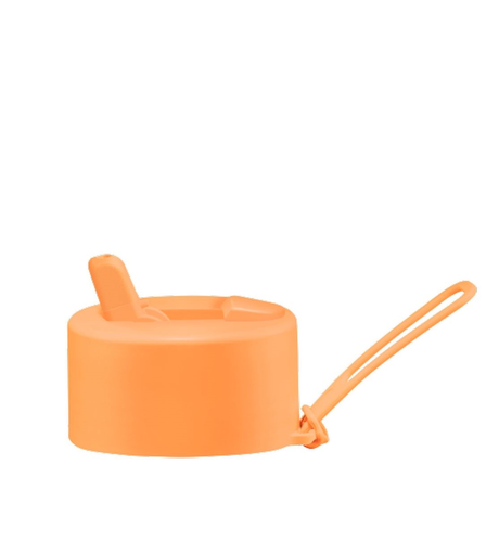 Frank Green Flip Straw Lid & Strap Pack - Neon Orange