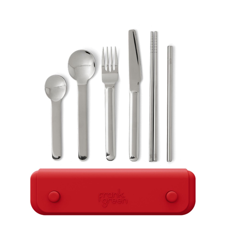 Frank Green 6pc Cutlery Set with Pouch - Atomic Red