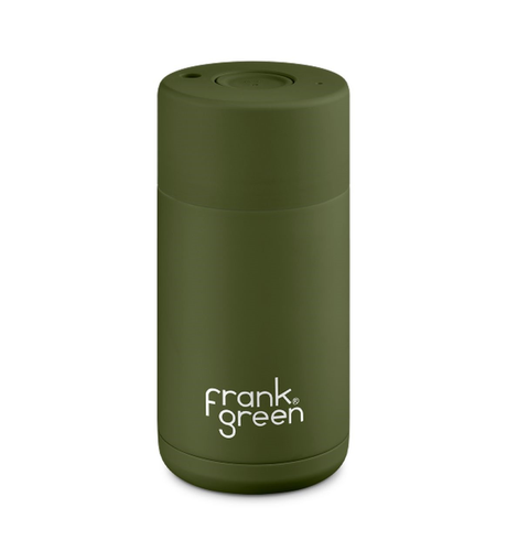 Frank Green 355ml Ceramic Reusable Cup - Khaki