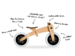 Wishbone 3-in-1 Balance Bike - Natural