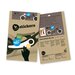 Wishbone Recycled Bike Stickers - Woodie