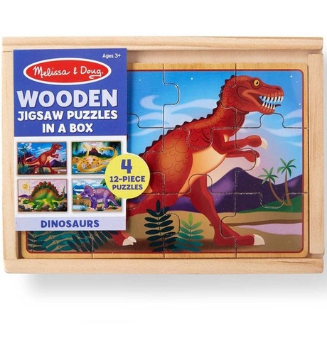 Melissa & Doug Dinosaur Puzzles In A Box