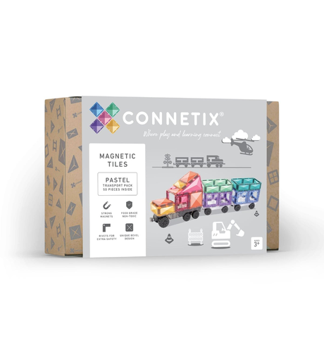 Connetix Pastel Transport Pack 50pc