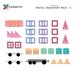 Connetix Pastel Transport Pack 50pc