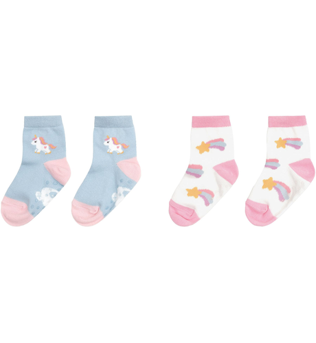 Huxbaby Rainbow Unicorn 2Pk Socks