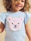 Huxbaby Heart Fur Bear Frill T-Shirt