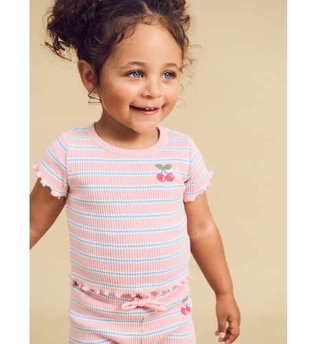 Huxbaby Candy Stripe Rib Tee