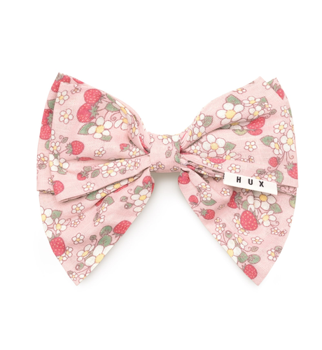 Huxbaby Vintage Strawberry Hair Bow - Blush