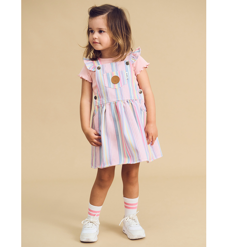 Huxbaby Rainbow Stripe Pinafore