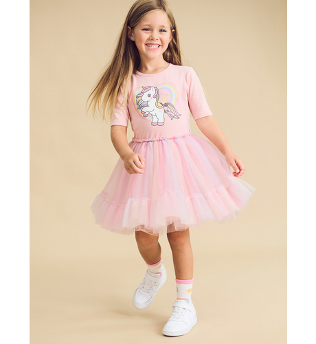 Huxbaby Rainbow Unicorn Ballet Dress