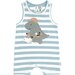 Huxbaby Construction Dino Stripe Sleeveless Romper