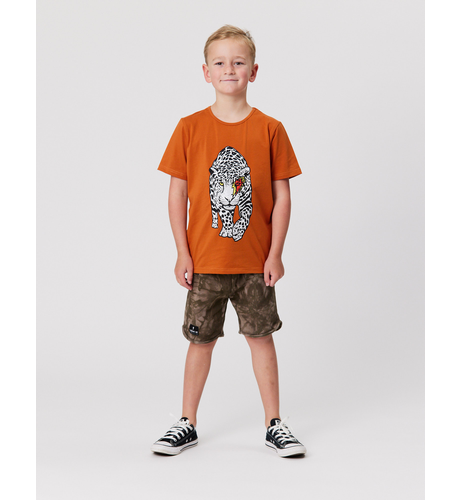 Radicool Dude Bolt Leopard Tee In Rust