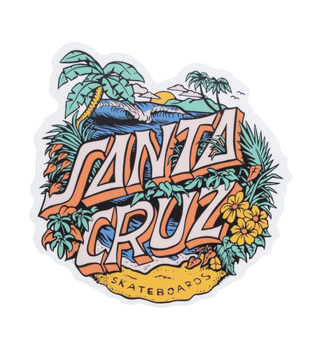 Santa Cruz Gold Aloha Dot Sticker