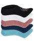 Santa Cruz Opus Dot No Show Sock 5Pk (Womens 6-10) - Bl/Wh/Tau