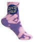 Santa Cruz Other Dot Mid Sock 2Pk (Yth 2-8) - Pink/Lt Grn Tie Dye