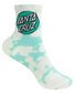 Santa Cruz Other Dot Mid Sock 2Pk (Yth 2-8) - Pink/Lt Grn Tie Dye