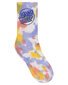 Santa Cruz Opus Dot Crew Sock 2Pk (Yth 2-8) - Rose/Iris Tie Dye