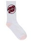 Santa Cruz Other Dot Crew Sock 4Pk (Yth 2-8) - Wht/Lt Grn/Rose