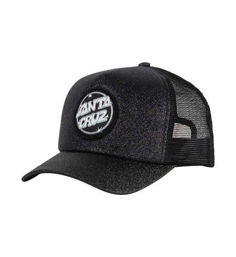 Santa Cruz Glint Dot Trucker Cap - Black