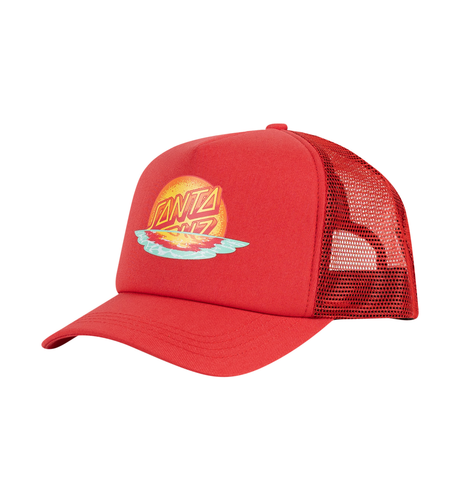 Santa Cruz Sunrise Dot Trucker Cap - Rose